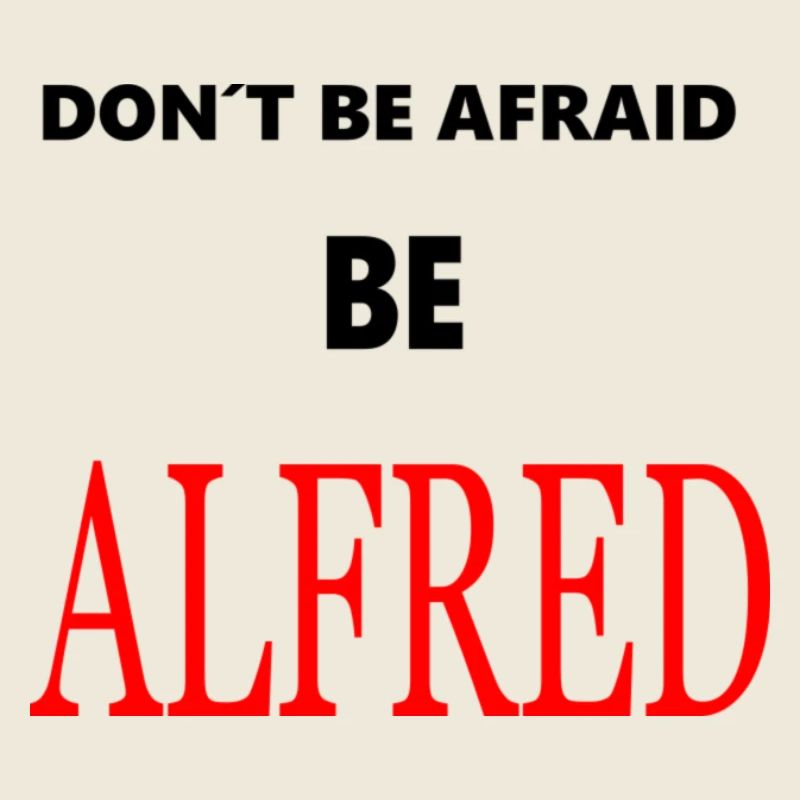 Alfred Red Typographie Noir