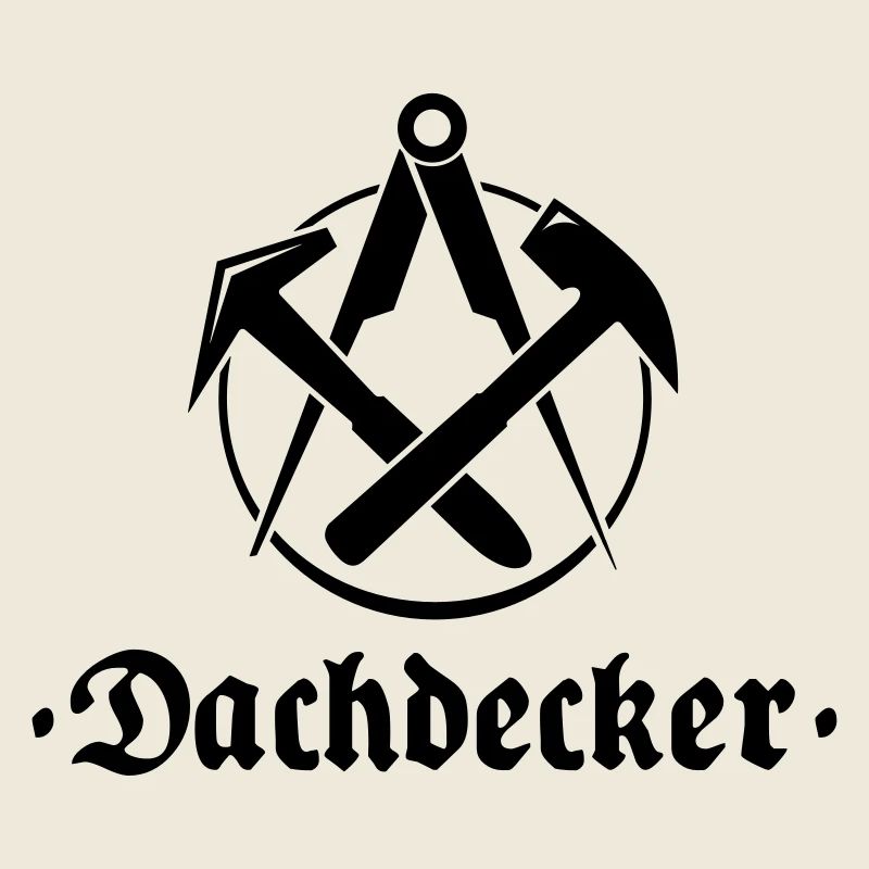 Dachdecker, Zunftlogo mit alter Schrift