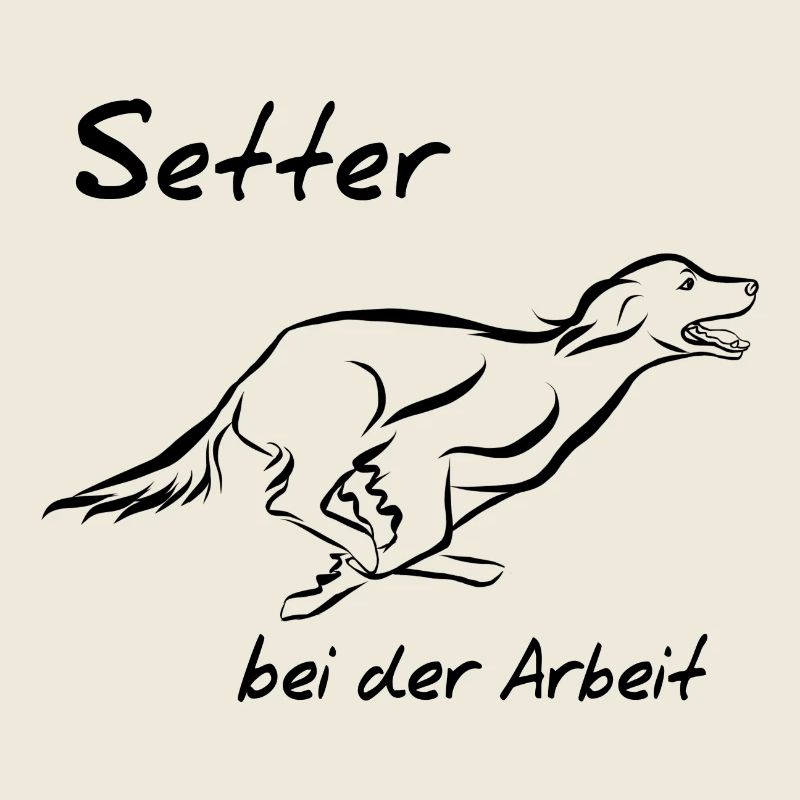 Setter bei der Arbeit