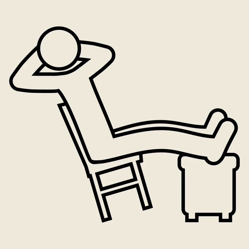Relaxen Mann Stuhl Icon