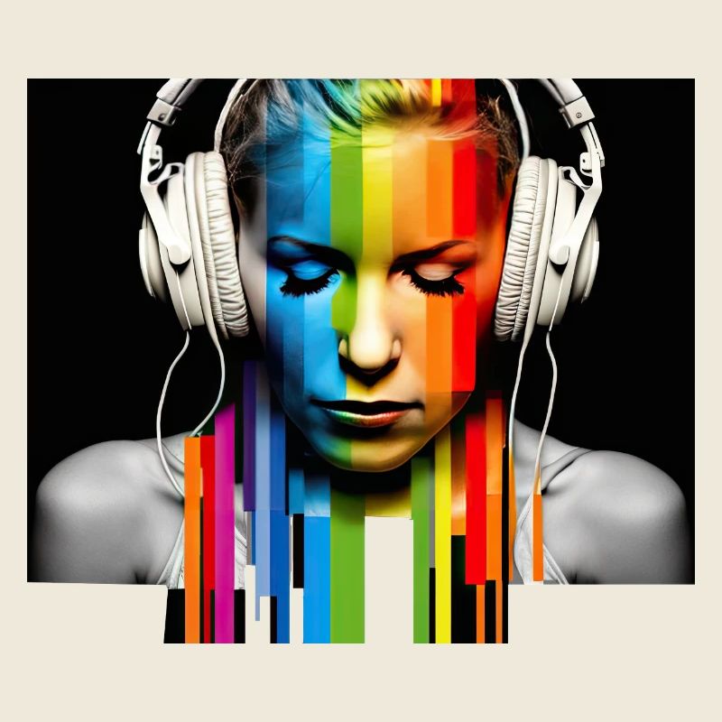Rainbow Pulse: Kopfhörer-Porträt