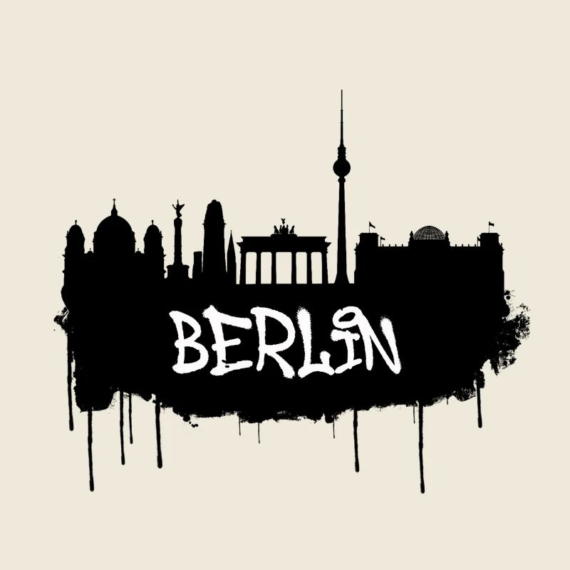 Berlin Graffiti Skyline