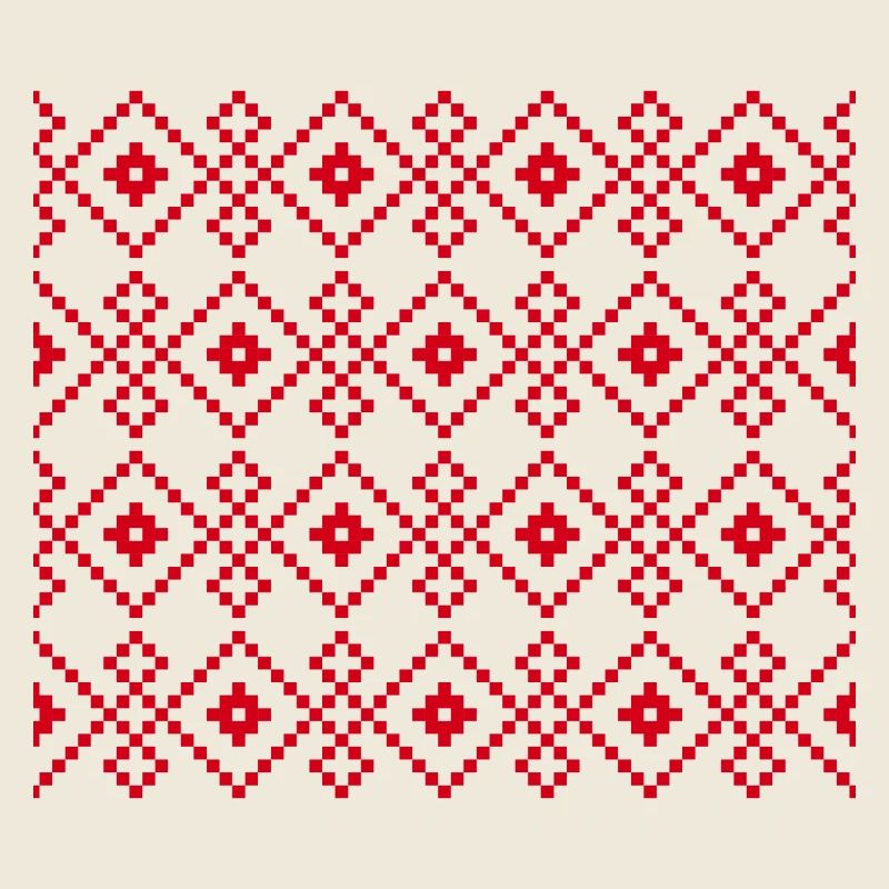 Weihnachtlicher einfarbiger Pullover (rot)