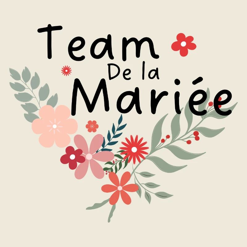 Blumenbraut-Braut-Team