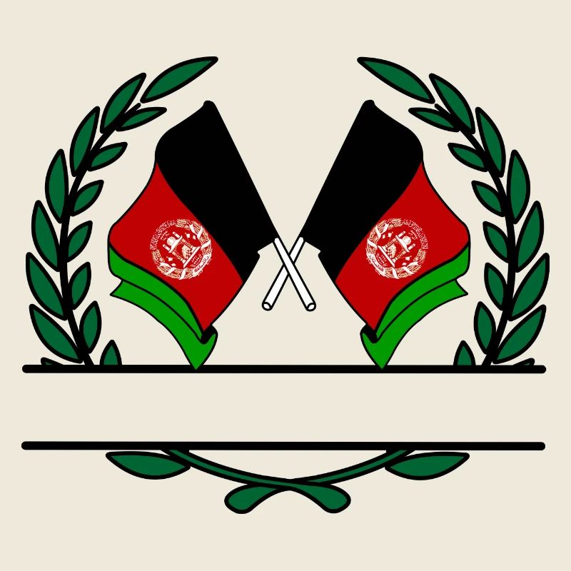 Fahnen: Afghanistan-Lorbeerkranz-Banner