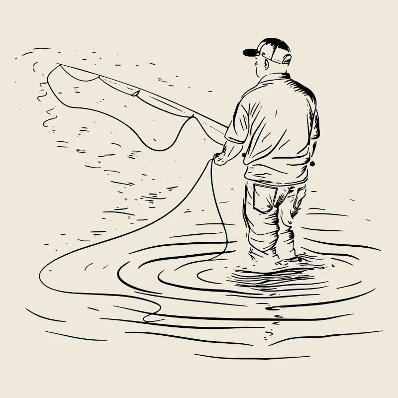 Dessin de pêche
