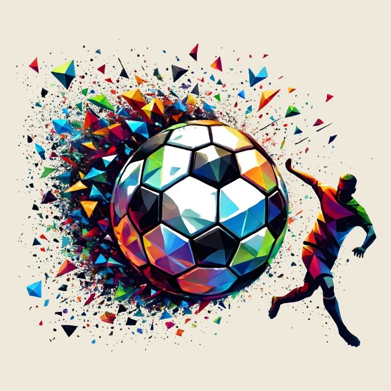 dynamic soccer player playing soccer