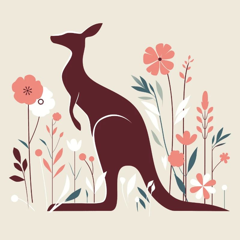 Kangourou floral