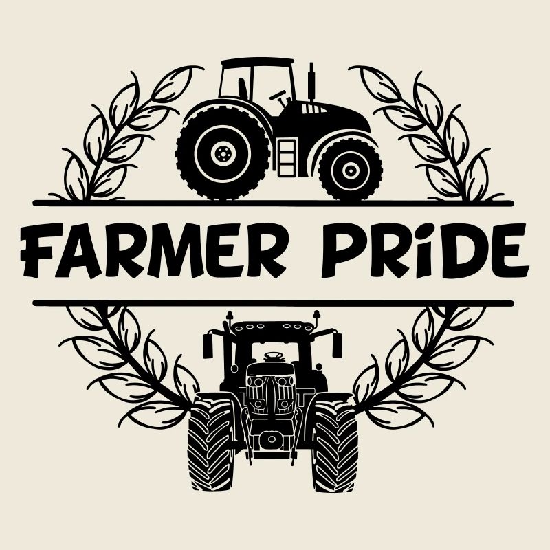 Farmer Power Design Traktor Text Farmer Stolz