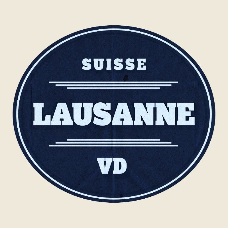 Insigne circulaire VD de Lausanne Bleu