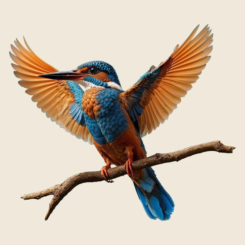 Lebhafter Eisvogel im Flug