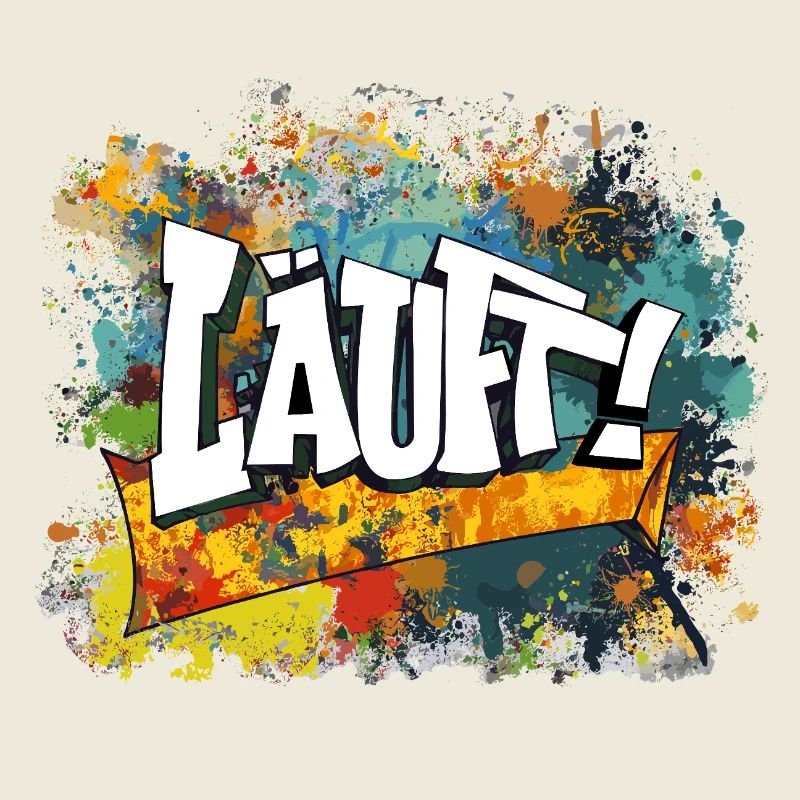 Graffiti Kunst Spaß Design läuft