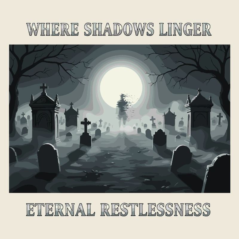 Ewige Schatten im Friedhof
