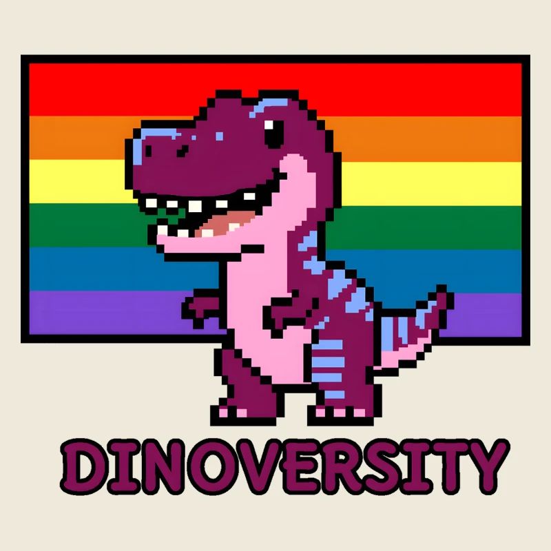 DinoVERSITY - Pixel Art Dinosaurier Pride! 🌈🦖
