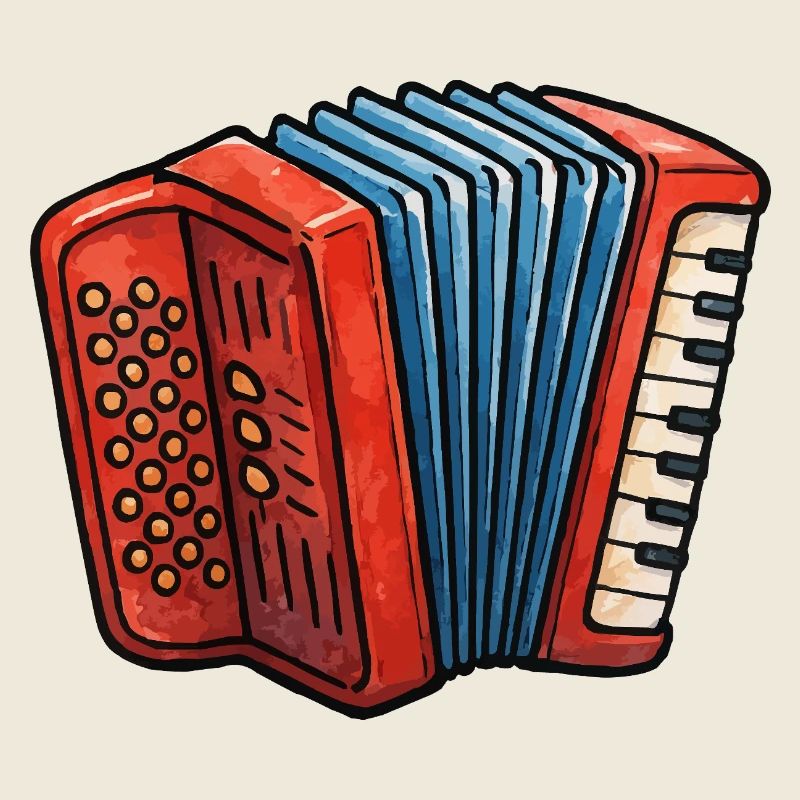 Accordion Colour Play Retro