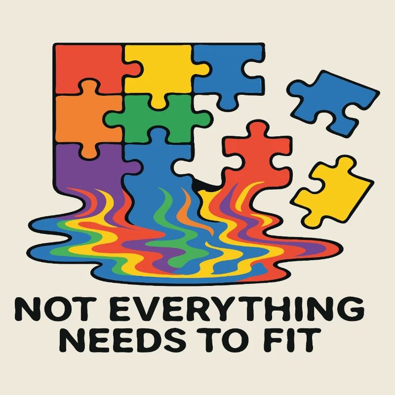 Not Everything Fits Rainbow Puzzle