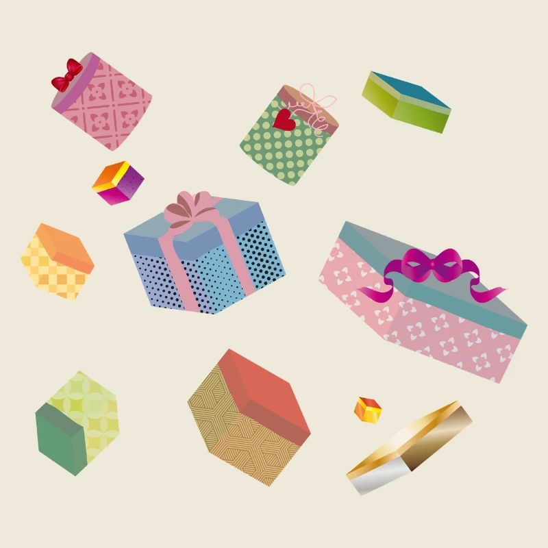 Bunte Geschenkboxen – festlich verpackte Geschenke