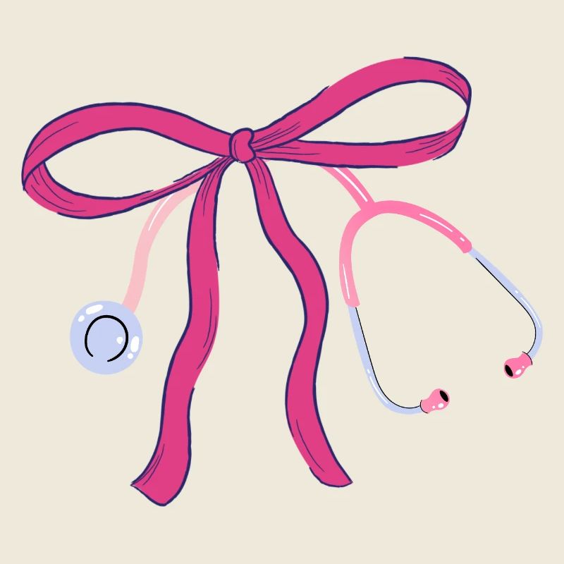 Noeud stéthoscope infirmière 