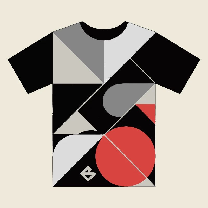 Geometric Mosaic: Red Circle Blocks