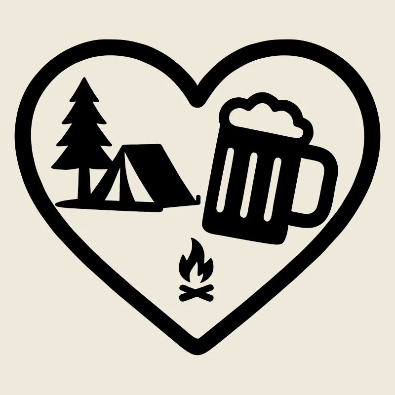 Heart Camping Bier