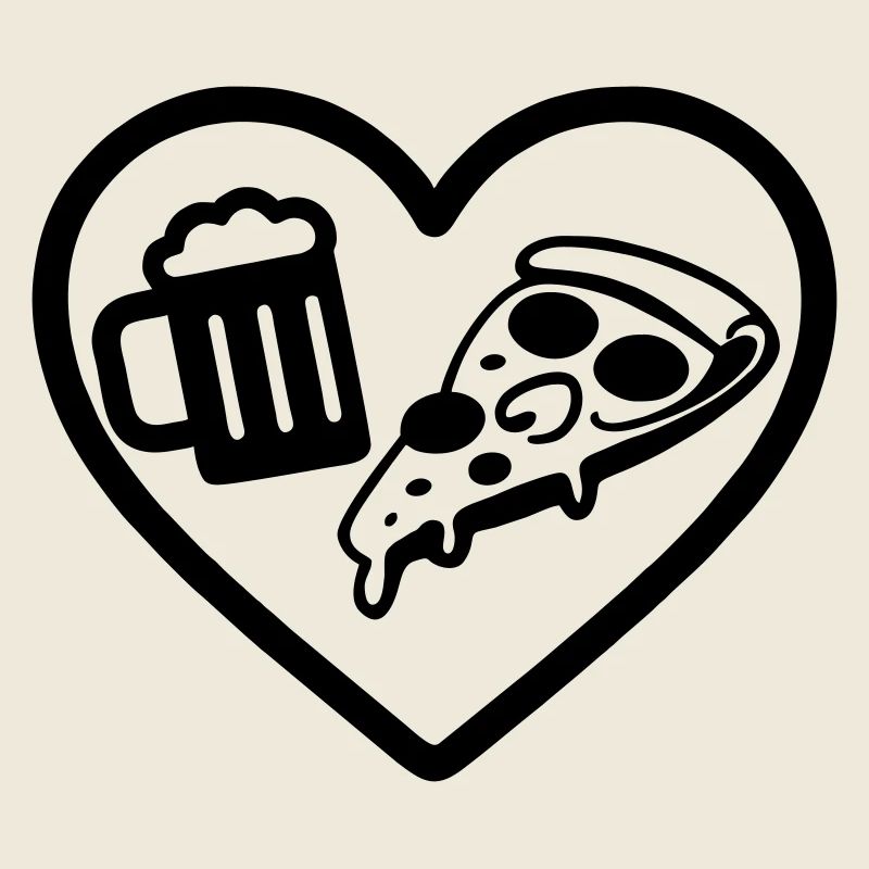 Heart Pizza Bier