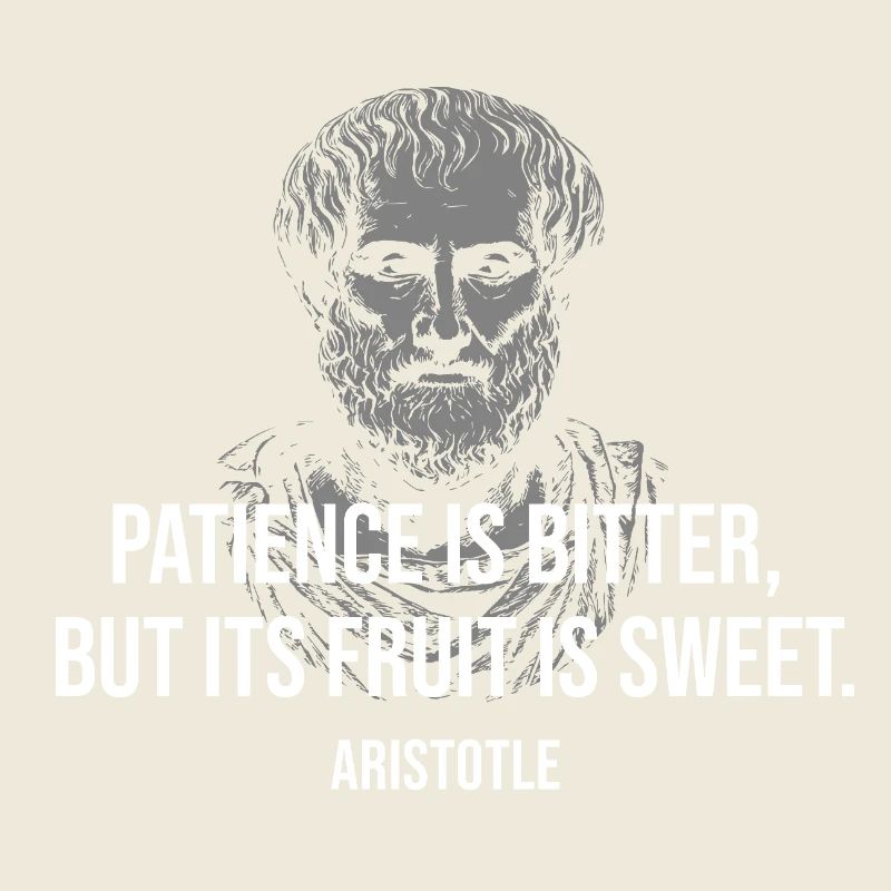 Portrait de la citation d’Aristote Patience