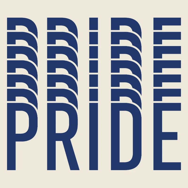 Blue Pride Geometric Pattern