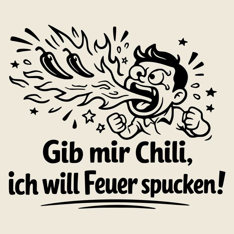 Cracher du feu Mangeant du chili