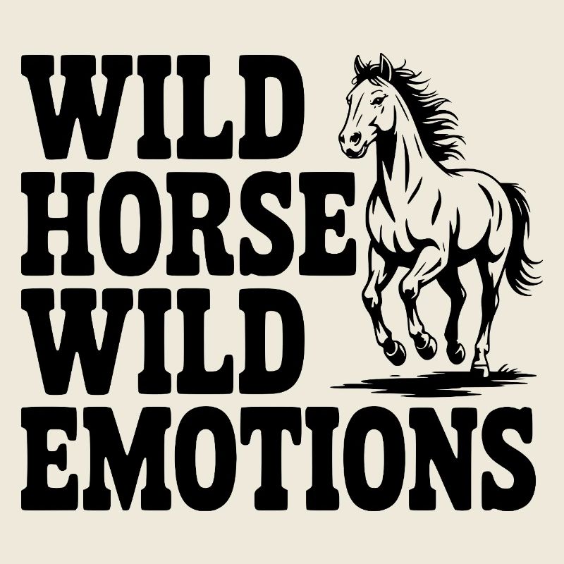 Cheval sauvage, émotions sauvages