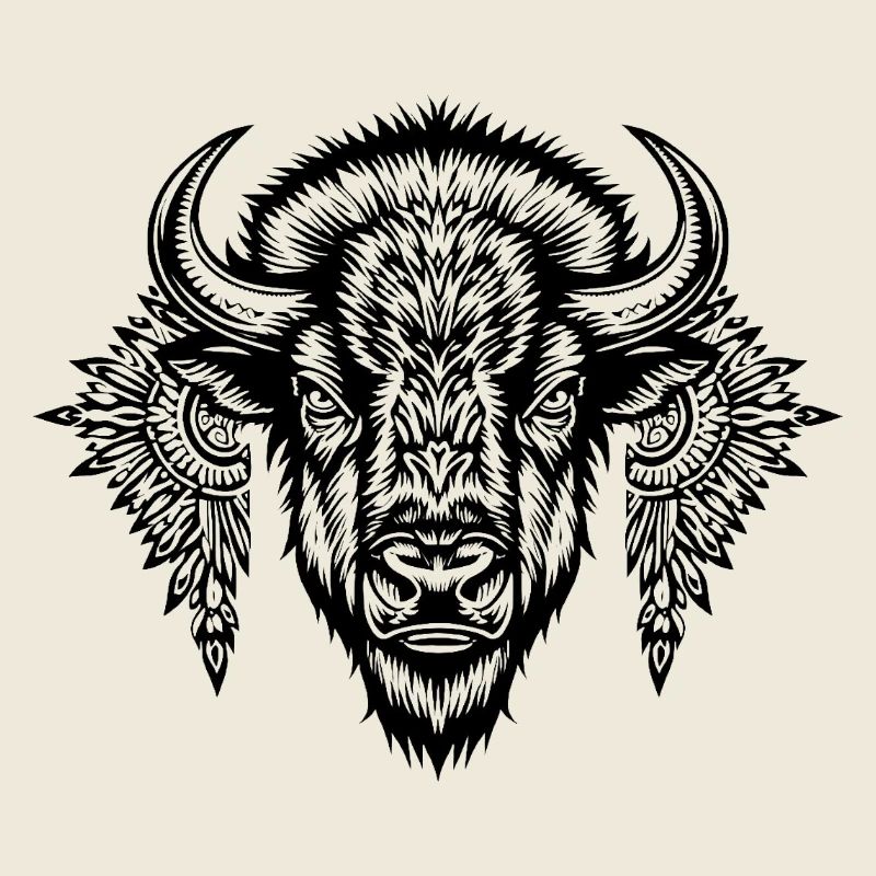 Zierbison-Glyphe