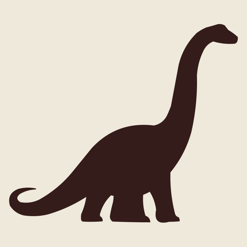 Dino Silhouette Brontosaurus