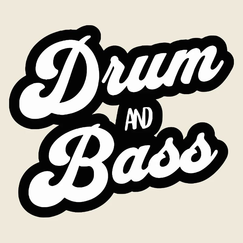 Drum and Bass Script Logo