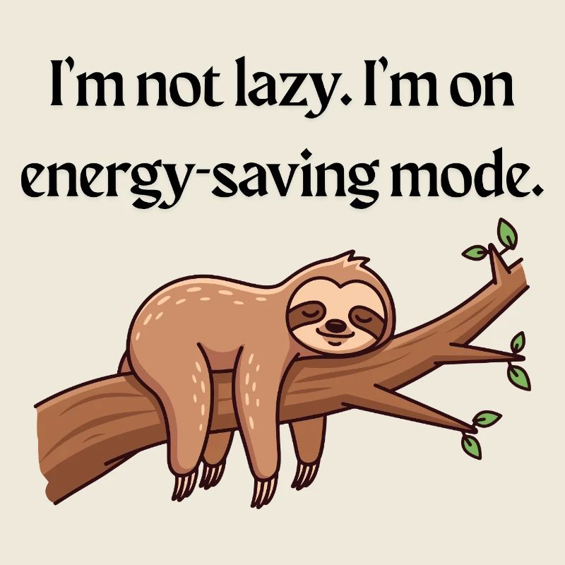 Energy Saving Mode T-Shirt | Funny Tee