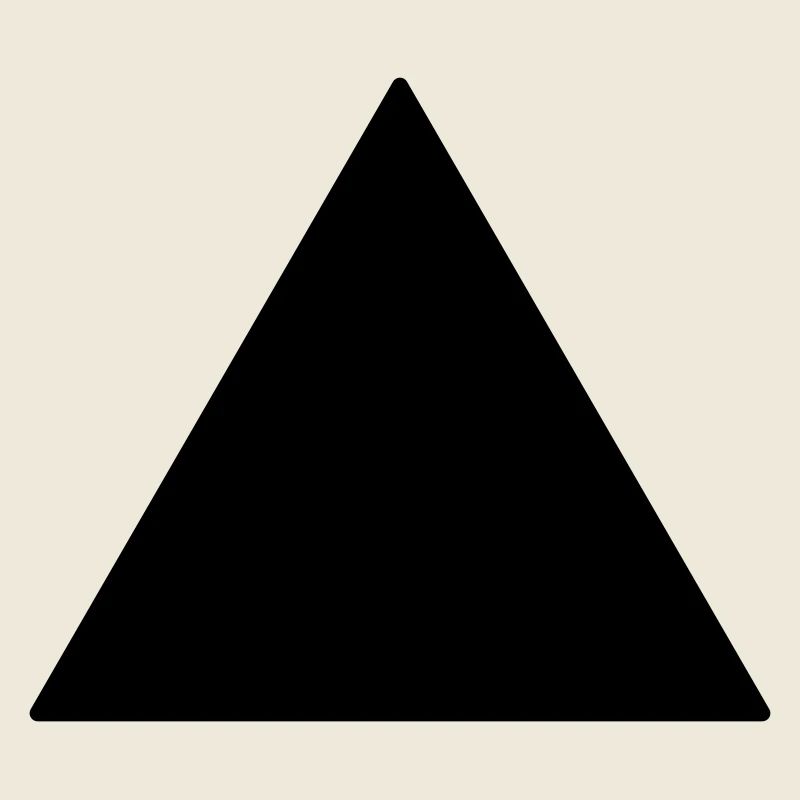 Triangle équilatéral de symbole noir