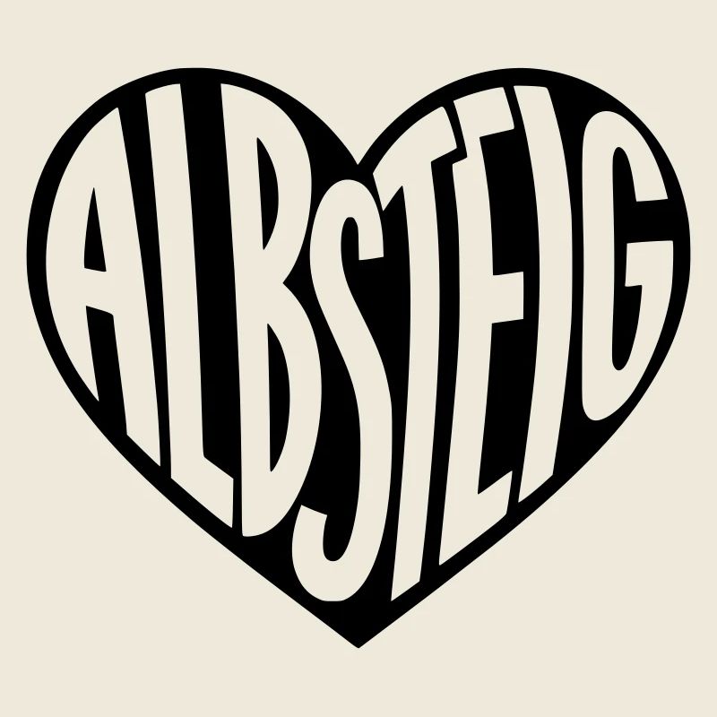 Albsteig, Black Forest Heart Typography