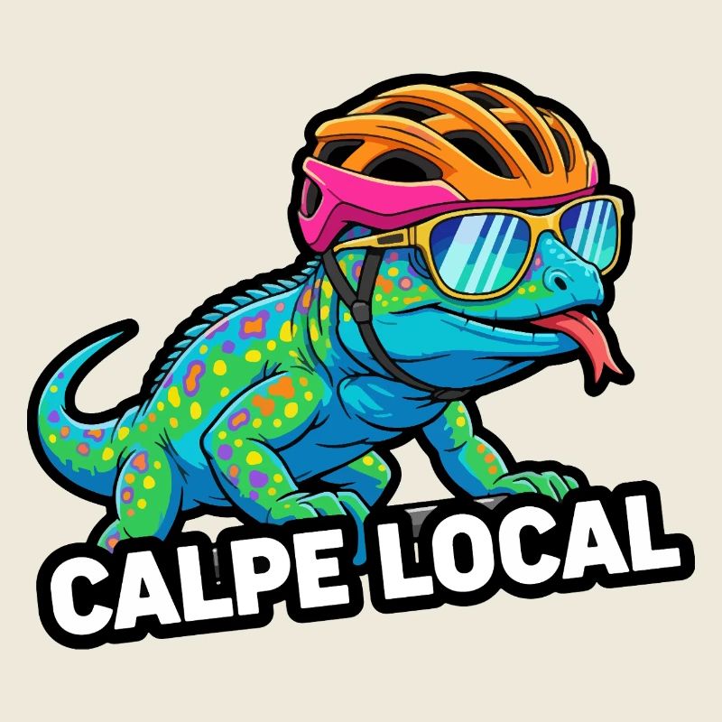 Calpe Local Cycling Lizard