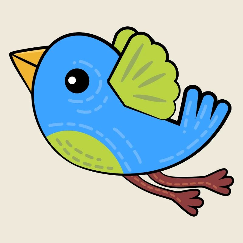 Kleiner Blauer Vogel