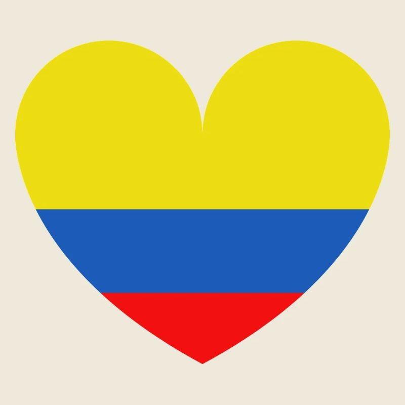 Cœur Drapeau Colombie