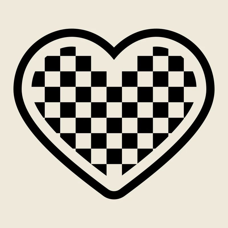 checkerboard heart