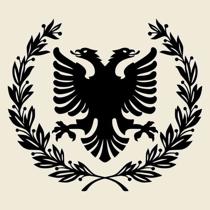Shqipe Wreath – Albania Laurel Double Head Eagle