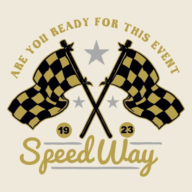 Cadeau de but de départ de drapeaux de course automobile