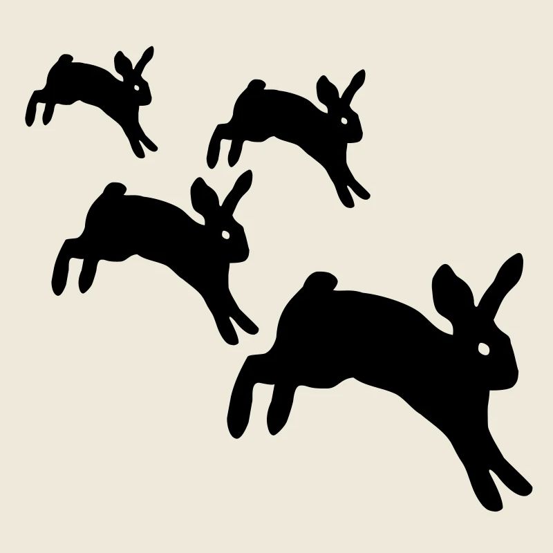 Lapins sautant