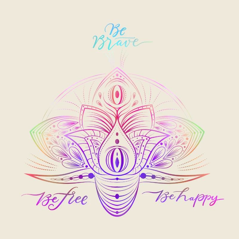 Colorful Sparkle Mandala Pattern