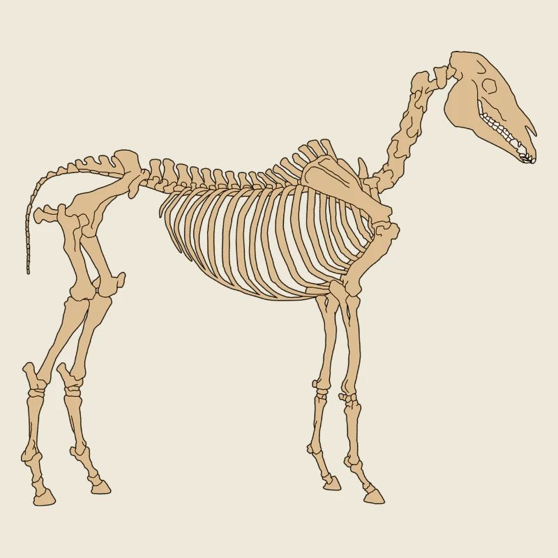Cheval Squelette Paléolithique