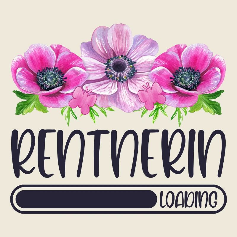 Rentnerin Loading Blumen