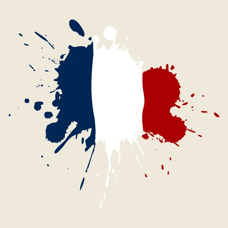 Frankreich Flagge Fleckendesign