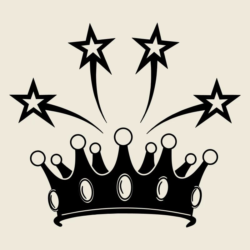 Couronne avec étoiles