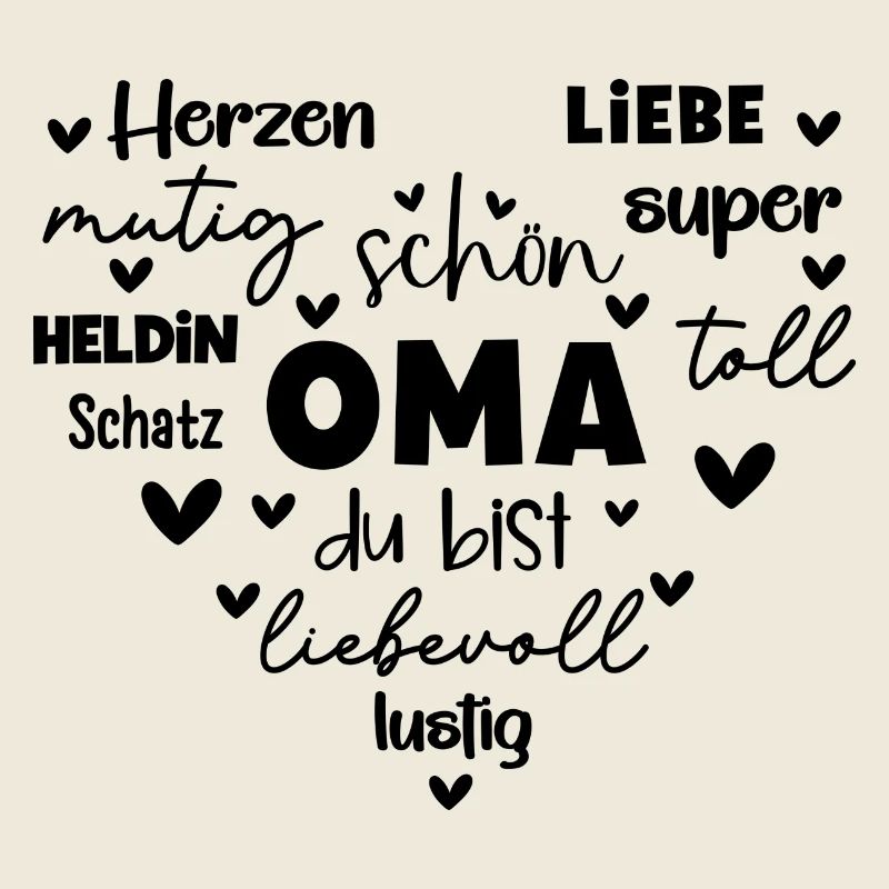 Mama Herz Die Beste Oma Geschenk für Muttertag