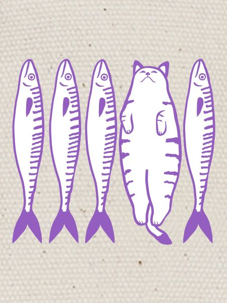 Le chat violet