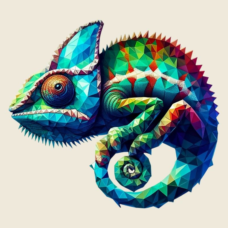 Caméléon polygonal